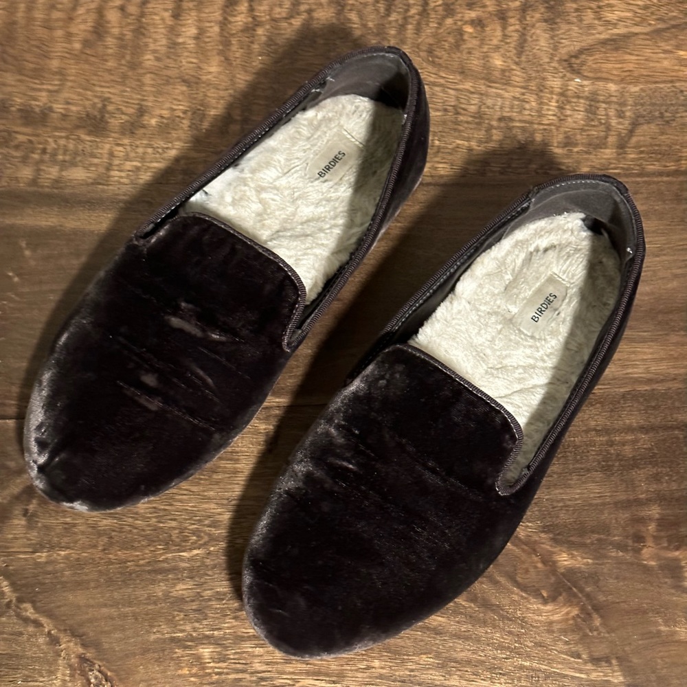 Birdies brown suede loafer, size 8.5
